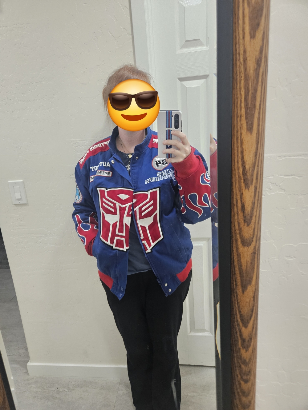 Transformers Optimus Prime Racing Jacket Mens Sizing Small